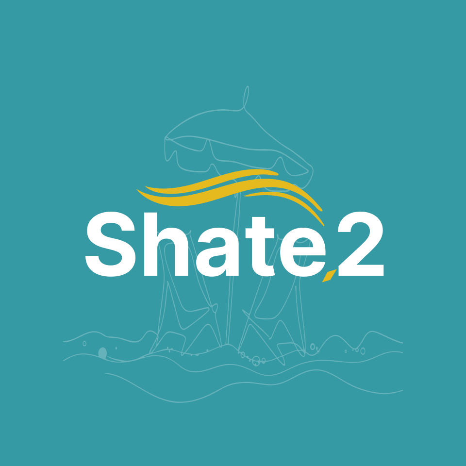 Shate2 — شاطئ brand mark